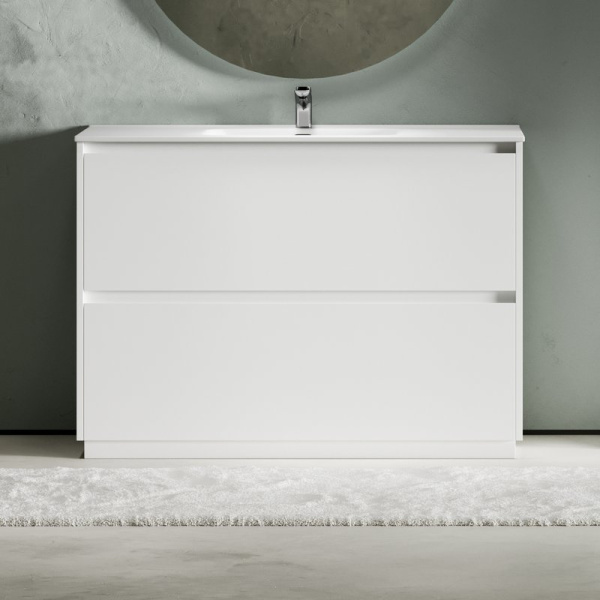 Тумба под раковину Sancos Libra Floor 120 напольный белый глянец, LB120F-1W