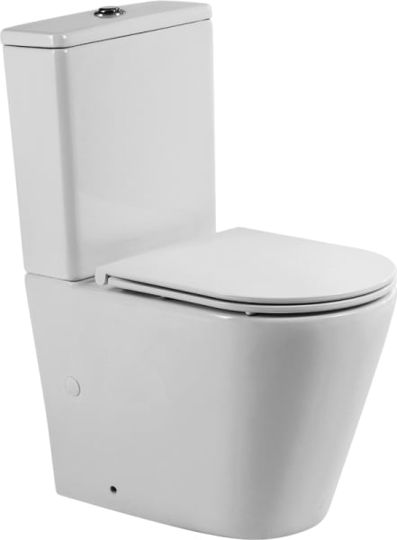 Унитаз-компакт напольный BelBagno Flay-r BB2149CP-TOR BB870SC с микролифтом, безободковый, белый