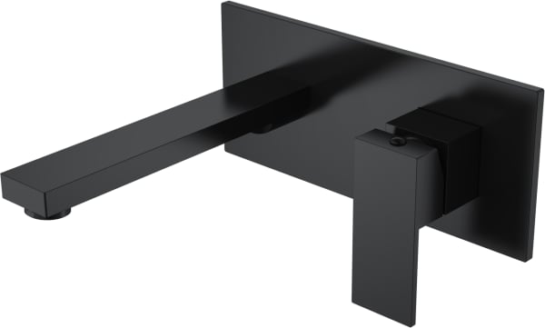 Смеситель для раковины Boheme Qubic 475-B С ВНУТРЕННЕЙ ЧАСТЬЮ, matt black