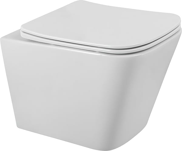 Унитаз подвесной BelBagno Ardente-R BB520CHR BB3103/3106SC с микролифтом, безободковый, глянцевый бе