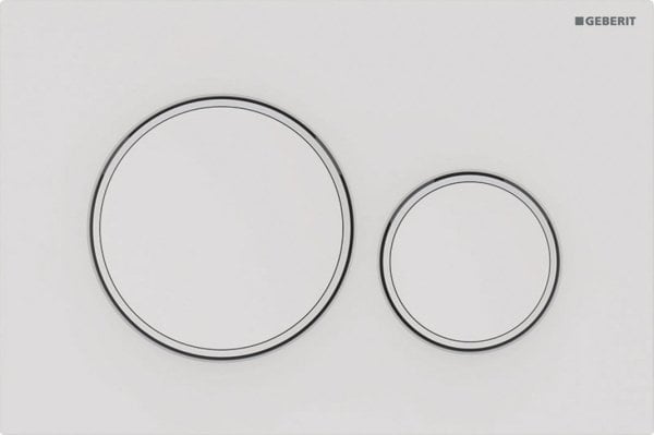 Кнопка смыва Geberit Sigma 20 115.882.01.1 белая, матовый лак