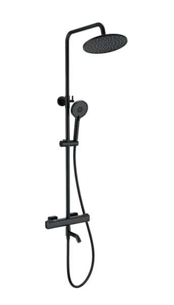 Душевая стойка Wonzon & Woghand STAY 1 WW-B3051-A1-MB, матовая черная