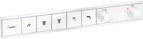 Термостатический смеситель встраиваемый Hansgrohe RainSelect 15384700, для душа, белый матовый