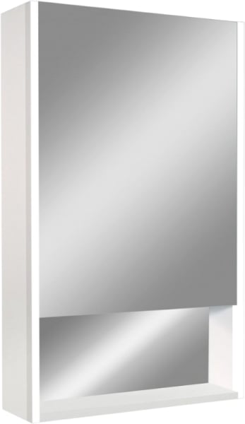 Зеркало-шкаф Art&Max Foggia White 60х80 R белое, с подсветкой