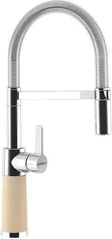 Смеситель для кухни Schock Cristalite SC-550 с гибким изливом, лунный камень