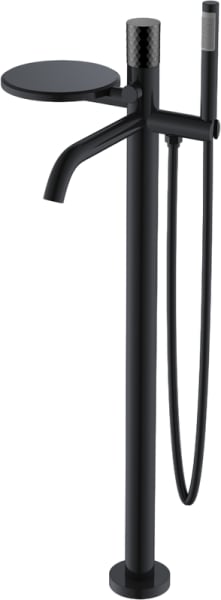 Напольный смеситель для ванны с душем Boheme Stick 129-BB, black diamond black