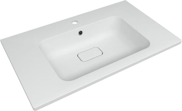 Мебельная раковина Uperwood Lagoon Quartz 297000017 80 см, матовая белая, жасмин