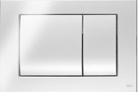 Кнопка смыва OLI Metal dual 656006 хром матовый, антивандальная