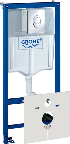 Система инсталляции для унитазов Grohe Rapid SL 38750001, 4 в 1 с кнопкой смыва