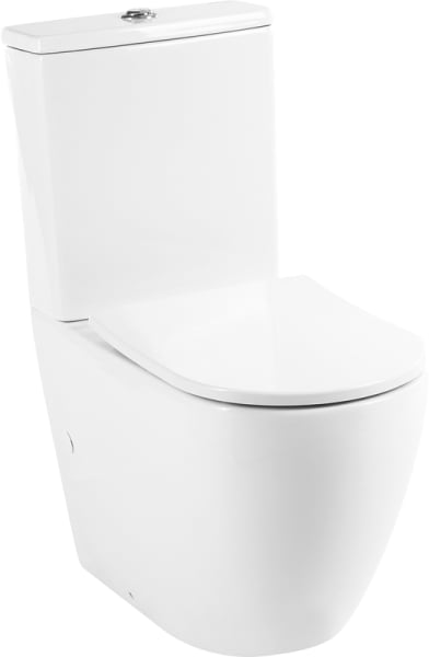 Унитаз-компакт напольный BelBagno Sfera-r BB2141CPR BB2031SC с микролифтом, безободковый, глянцевый 