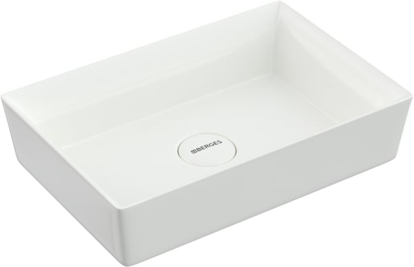 Накладная раковина Berges Mascon 56x38, глянцевая белая