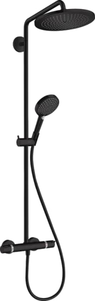Душевая стойка Hansgrohe Croma Select S 280 1jet 26890670, с термостатом, матовый черный
