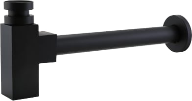 Сифон для раковины BelBagno BB-SMQ2-NERO, черный
