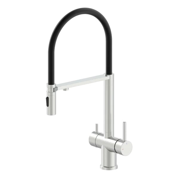 Смеситель для кухни Wonzon & Woghand WW-88458009-BN, с гибким изливом, брашированный никель