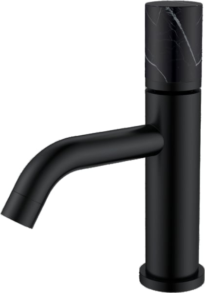 Смеситель для раковины Boheme Stick 121-B-MR-B черный, черный мрамор
