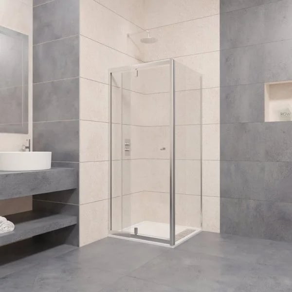 Душевой уголок RGW Passage PA-02+80 см (77-90)x80x185 профиль хром, стекло прозрачное