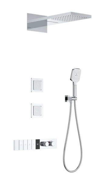 Душевой комплект Wonzon & Woghand WW-D4538-A-CR, С ВНУТРЕННЕЙ ЧАСТЬЮ, хром