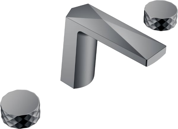 Смеситель на борт ванны Boheme Venturo 150-SGM-DIAMOND, shine gun metal