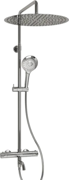 Душевая стойка Wasserkraft Berkel A188.117.101.010.CH Thermo, с термостатом, хром
