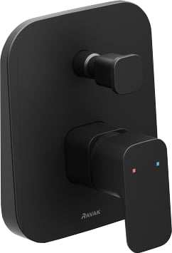 Встраиваемый смеситель Ravak 10° Free X070156 С ВНУТРЕННЕЙ ЧАСТЬЮ, черный матовый