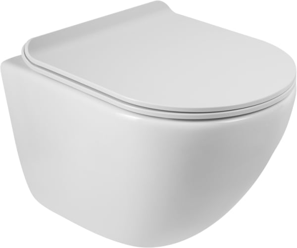 Унитаз подвесной BelBagno Amanda BB051CHR BB901SC с микролифтом, безободковый