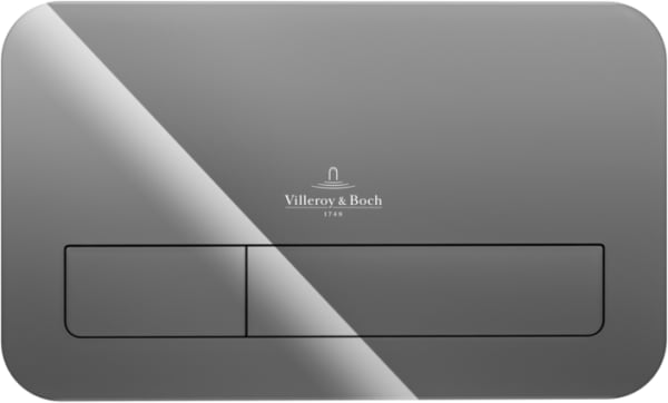Кнопка смыва Villeroy & Boch Viconnect 922400RA серая глянцевая