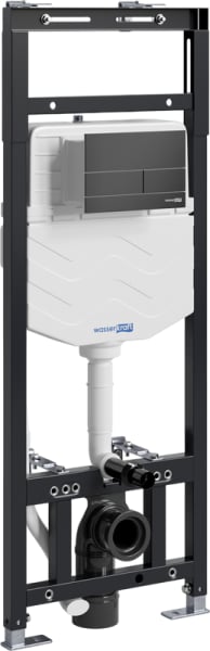 Система инсталляции для унитазов Wasserkraft Alme 15TLT.010.ME.MB04, с кнопкой смыва матовой черной