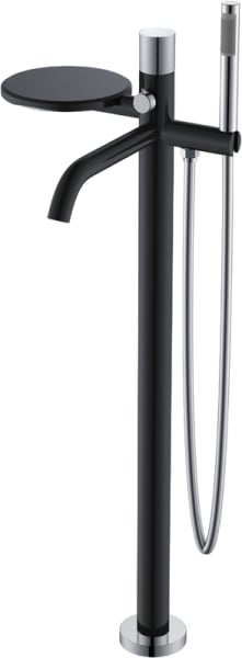 Напольный смеситель для ванны с душем Boheme Stick 129-BCR.2, black touch chrome