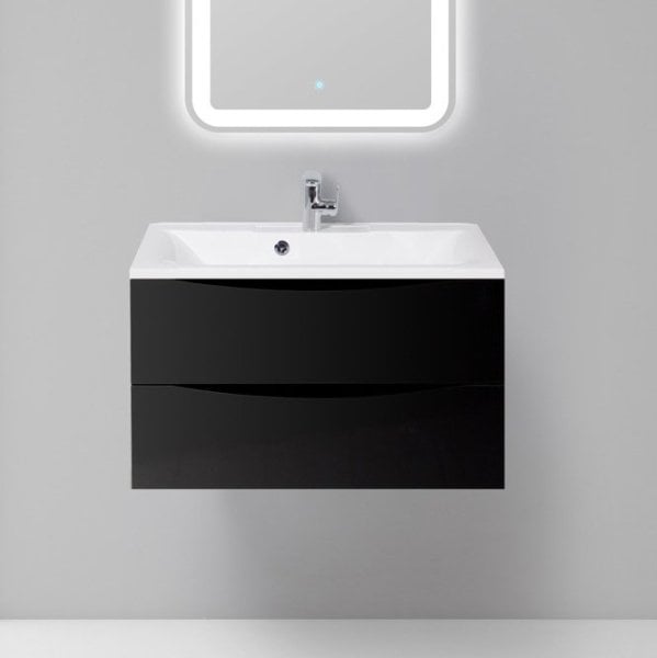 Тумба под раковину без столешницы BelBagno Marino 80 nero lucido