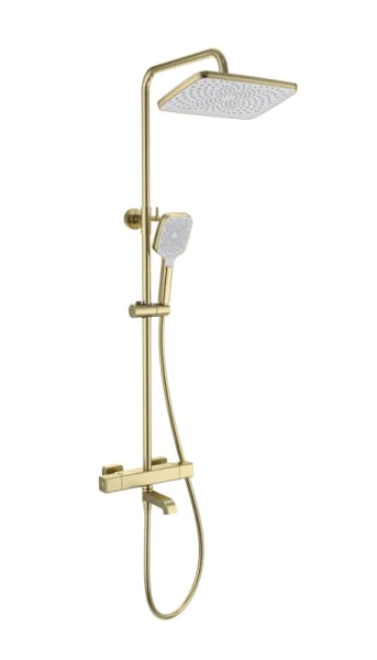 Душевая стойка Wonzon & Woghand STAY 2 WW-B3016-T1-BG, брашированное золото