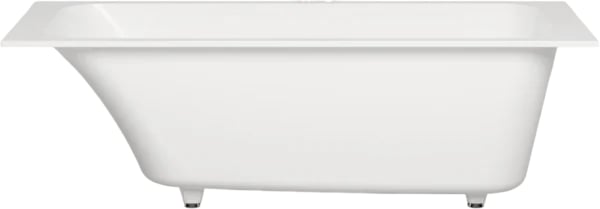 Ванна из искусственного камня Salini Orlanda S-Sense 170x80 см, встраиваемая, матовая белая, на ножк