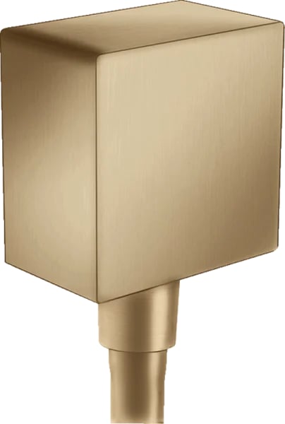 Шланговое подключение Hansgrohe Fixfit Square 26455140, шлифованная бронза