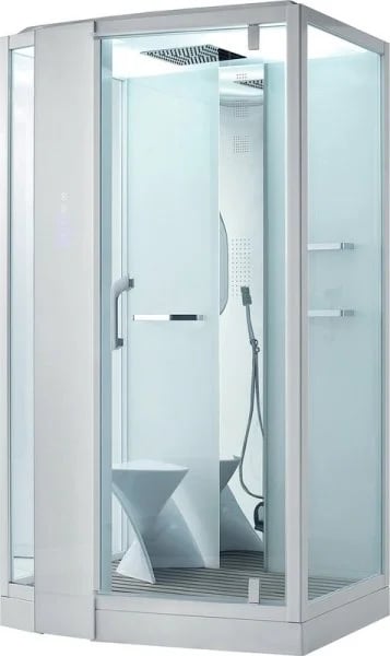 Душевая кабина Orans SR-89105LS, белая, с хамамом и сиденьем