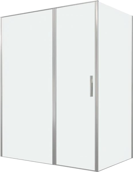 Душевой уголок Allen Brau Priority 160x100, профиль серебро браш, стекло прозрачное