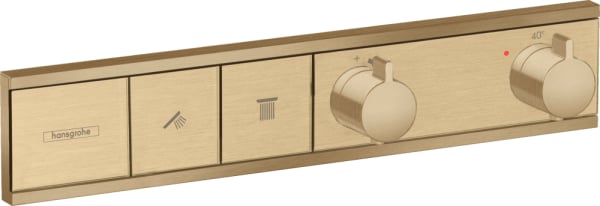 Термостатический смеситель встраиваемый Hansgrohe RainSelect 15380140, для душа, шлифованная бронза