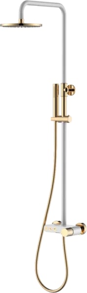 Душевая стойка Boheme Stick 128-WG, white diamond gold