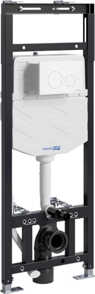 Система инсталляции для унитазов Wasserkraft Alme 15TLT.010.ME.WM02, с кнопкой смыва матовой белой