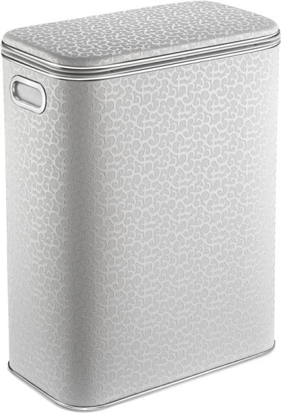 Корзина для белья Geralis FWH-B белая, хром, стандартная