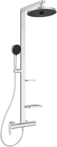 Душевая стойка Ideal Standard Alu+ BD584SI, silver