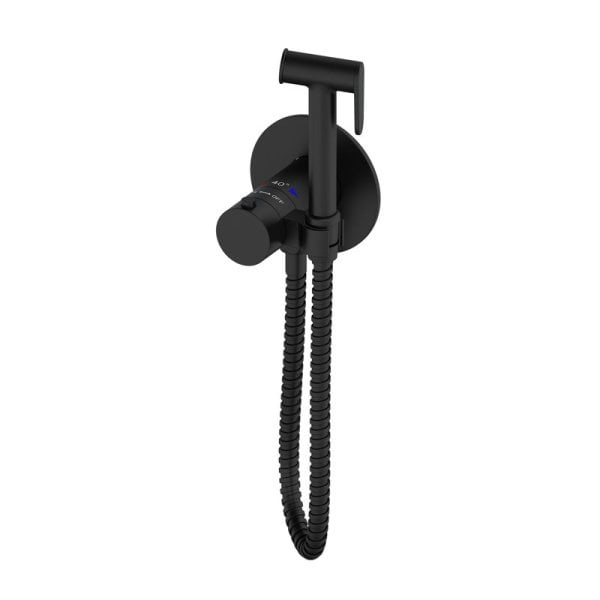Гигиенический душ Oliveeka Y OL-829909-MB С ВНУТРЕННЕЙ ЧАСТЬЮ, термостат, черный матовый