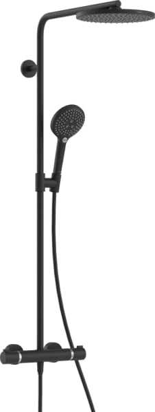 Душевая стойка Hansgrohe Raindance Select S Showerpipe 240 1jet P  27633670, с термостатом, черный