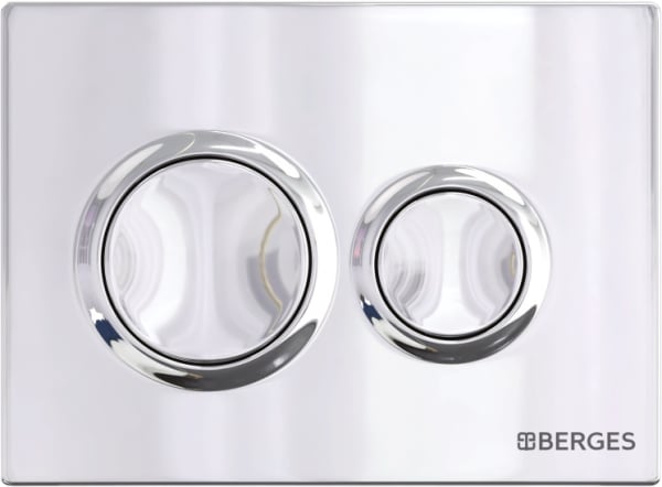 Кнопка смыва Berges Novum O3 хром глянец