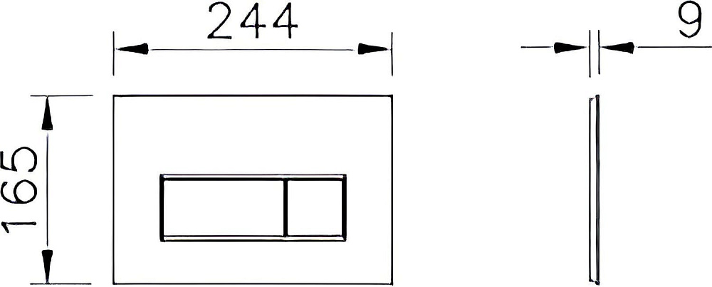 Кнопка смыва VitrA Root Square 740-2325, матовое золото