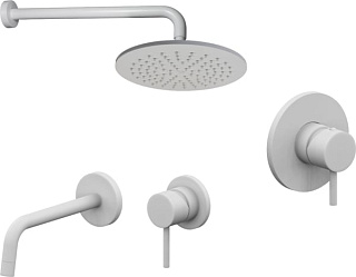 Комплект для ванной Paffoni Light KITLIG011BO006 С ВНУТРЕННЕЙ ЧАСТЬЮ, белый