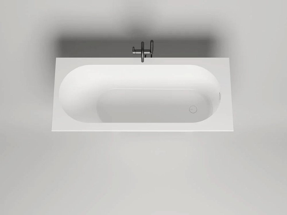 Ванна из искусственного камня Salini Ornella Kit S-Sense 170x70 см, встраиваемая, матовая белая, на 
