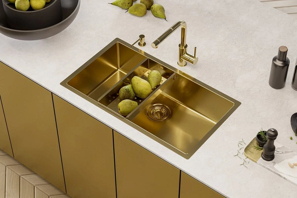 Смеситель для кухни Alveus Zeos 1136501 золото