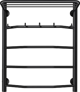 Полотенцесушитель электрический Secado Агата 1 КСП 60x50, черный, L
