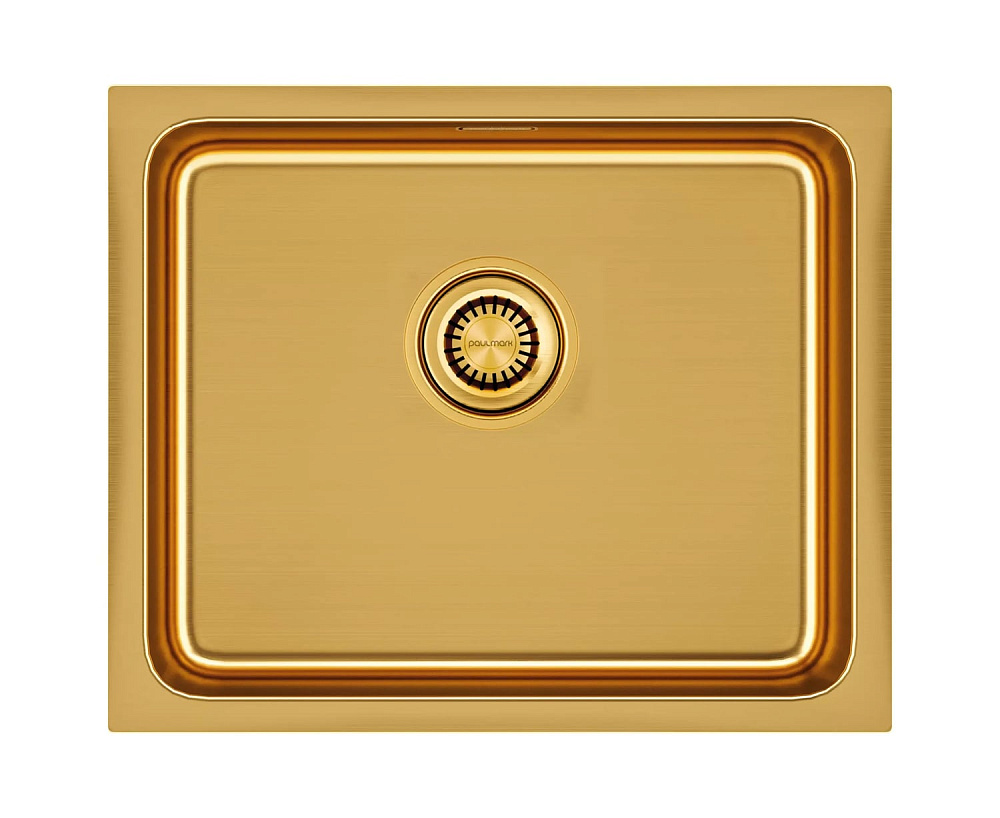 Мойка кухонная Paulmark Vista PM305444-BG, брашированное золото