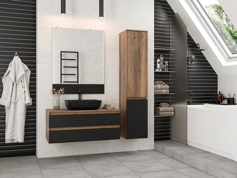 Зеркало Brevita Dakota 80 черное