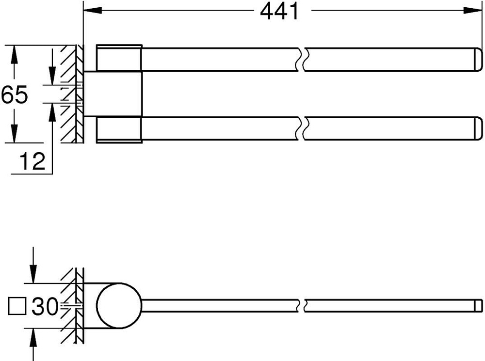 Полотенцедержатель Grohe Selection 41063GL0 холодный рассвет